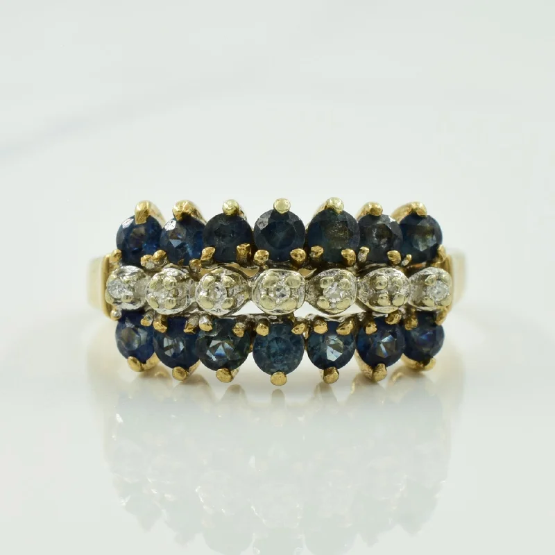 Luxury Handcrafted Jewelry For Elegant Looks Sapphire & Diamond Ring | 1.00ctw, 0.03ctw | SZ 6.75 |