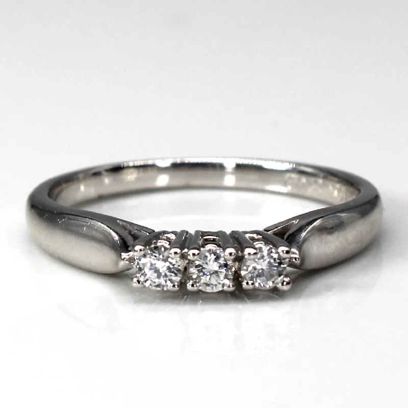 Shop Stylish Jewelry Now And Save Big Three Stone Diamond Ring | 0.12ctw | SZ 6.5 |