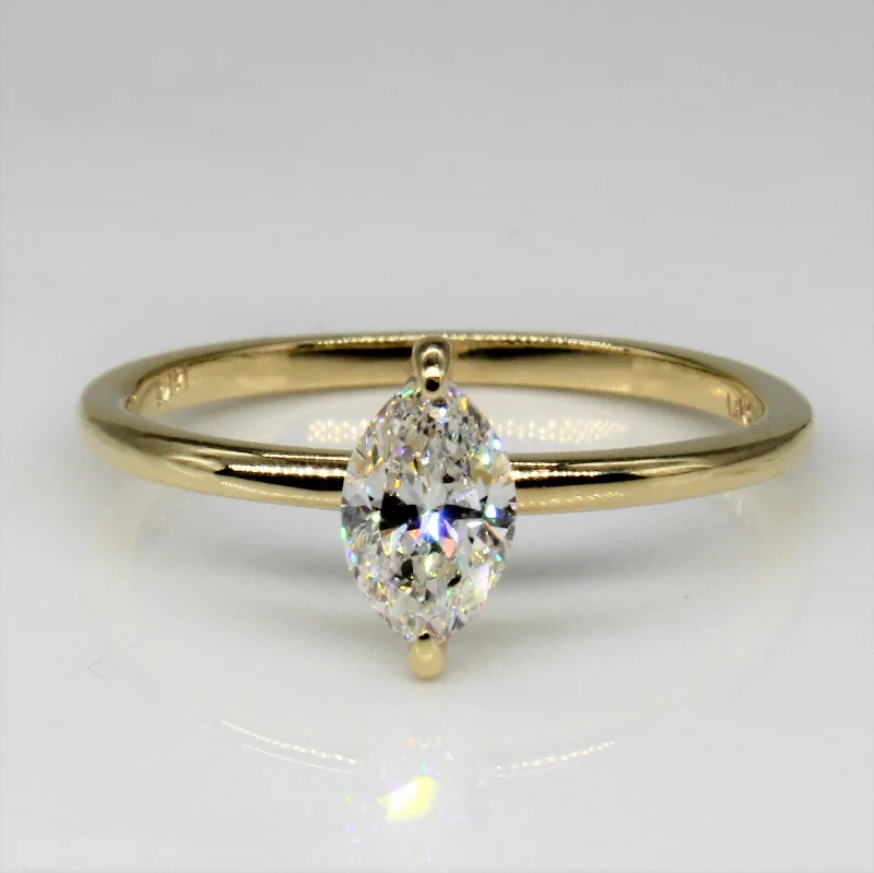 Seasonal Jewelry Sale – Upgrade Your Collection Bespoke' Marquise Diamond Solitaire Engagement Ring | 0.55ct | SZ 6.75 |
