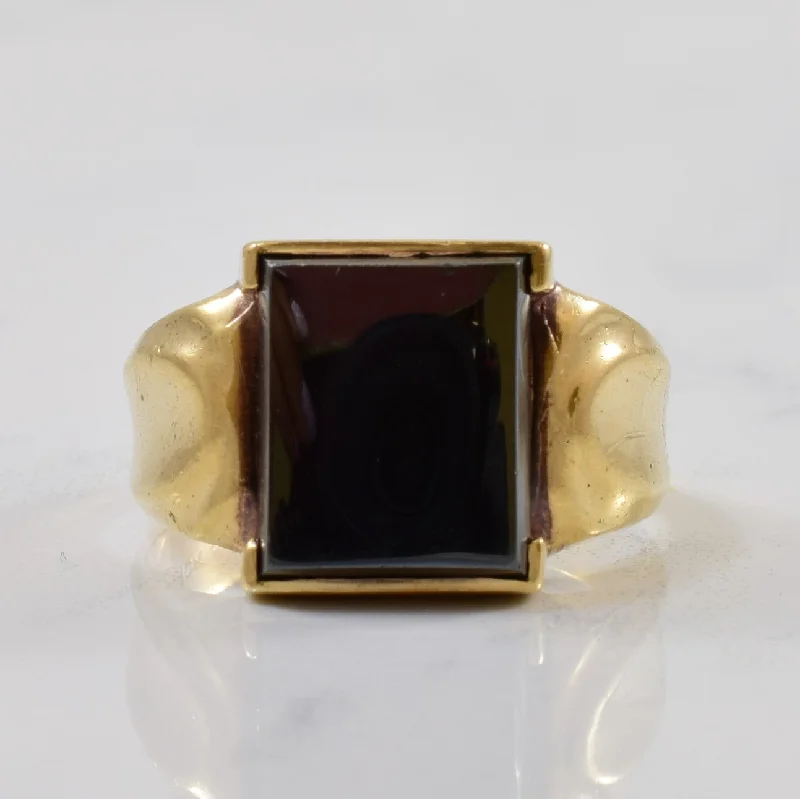 Premium Diamond Jewelry At Once-In-A-Lifetime Discounts Rectangle Hematite Cabochon Ring | 9.00ct | SZ 9 |