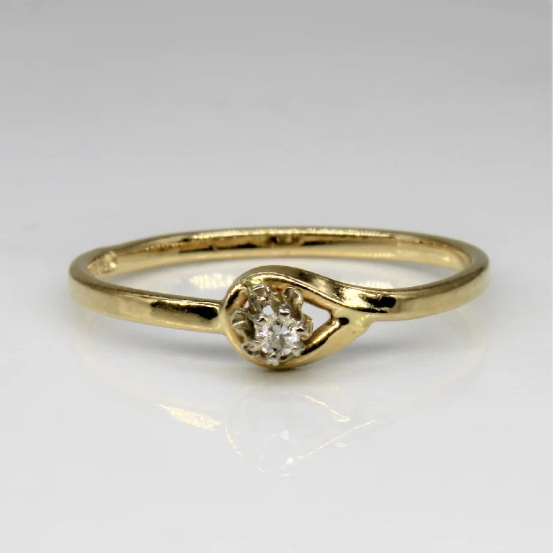 Timeless Jewelry Styles At Wallet-Friendly Prices Bypass Diamond Loop Ring | 0.02ct | SZ 6 |