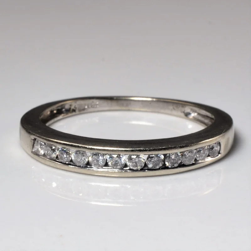 Special Offers On Handcrafted And Designer Jewelry Channel Diamond Semi Eternity Band | 0.18ctw | SZ 7.5 |