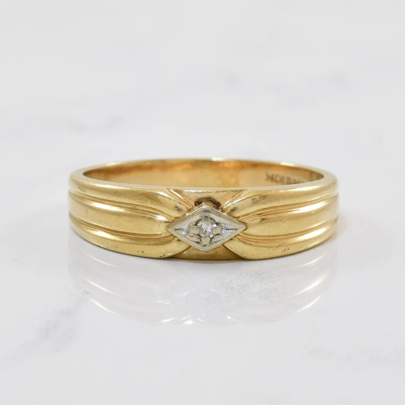 Everyday Jewelry Essentials Now On Sale Single Diamond Band | 0.02ct | SZ 12.5 |