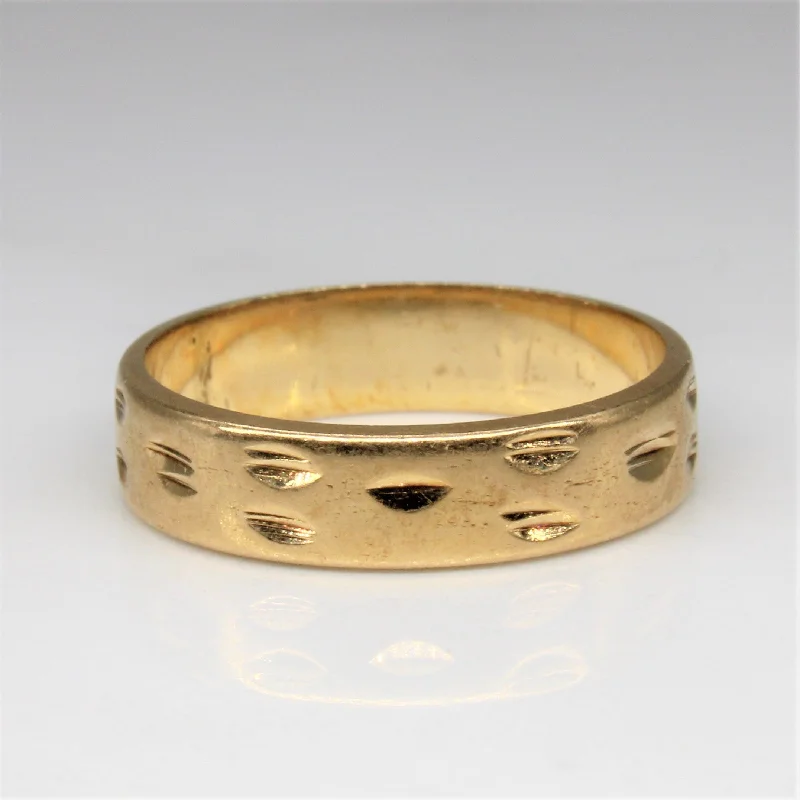Exclusive Online Jewelry Sale – Don't Wait Carved Band | SZ 5.75 |