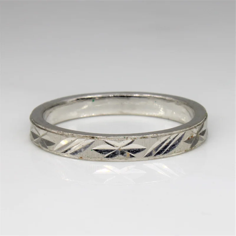 Jewelry Clearance – Final Chance To Save Big Diamond Cut Platinum Band | SZ 8.75 |