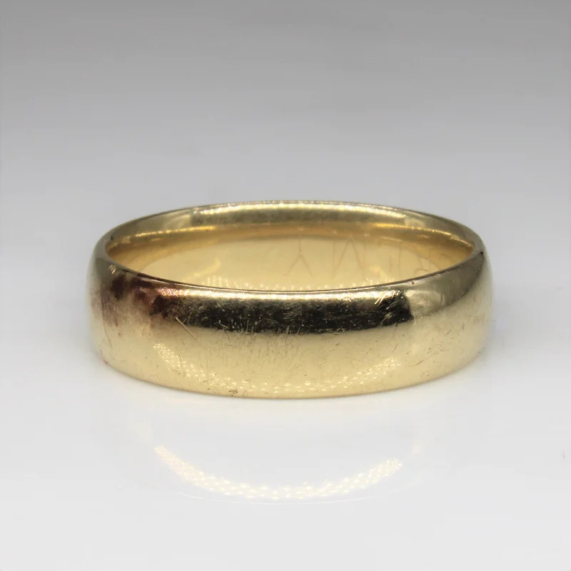 Final Call For Exquisite Jewelry At Reduced Rates Yellow Gold Plain Band | SZ 9 |