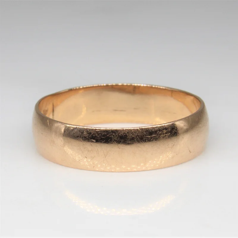 Best Jewelry Sale Prices – Limited-Time Offer Rosy Yellow Gold Plain Band | SZ 8.25 |