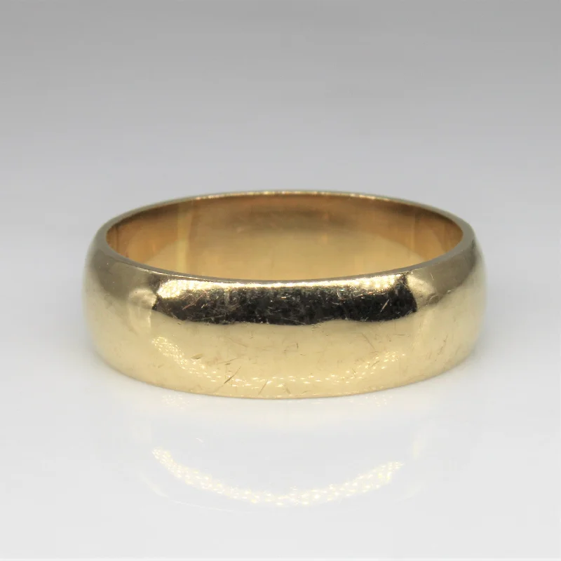Stunning Statement Jewelry, Unbeatable Discounts Plain Yellow Gold Band | SZ 9.75 |