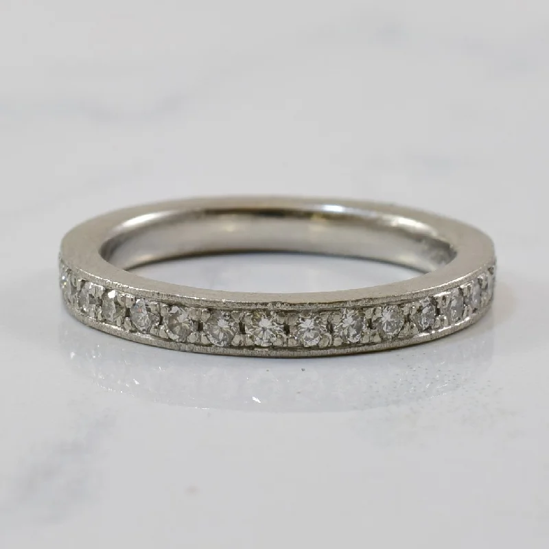 Customized Silver Jewelry For Unique Style Platinum Eternity Band | 0.48ctw | SZ5.5 |