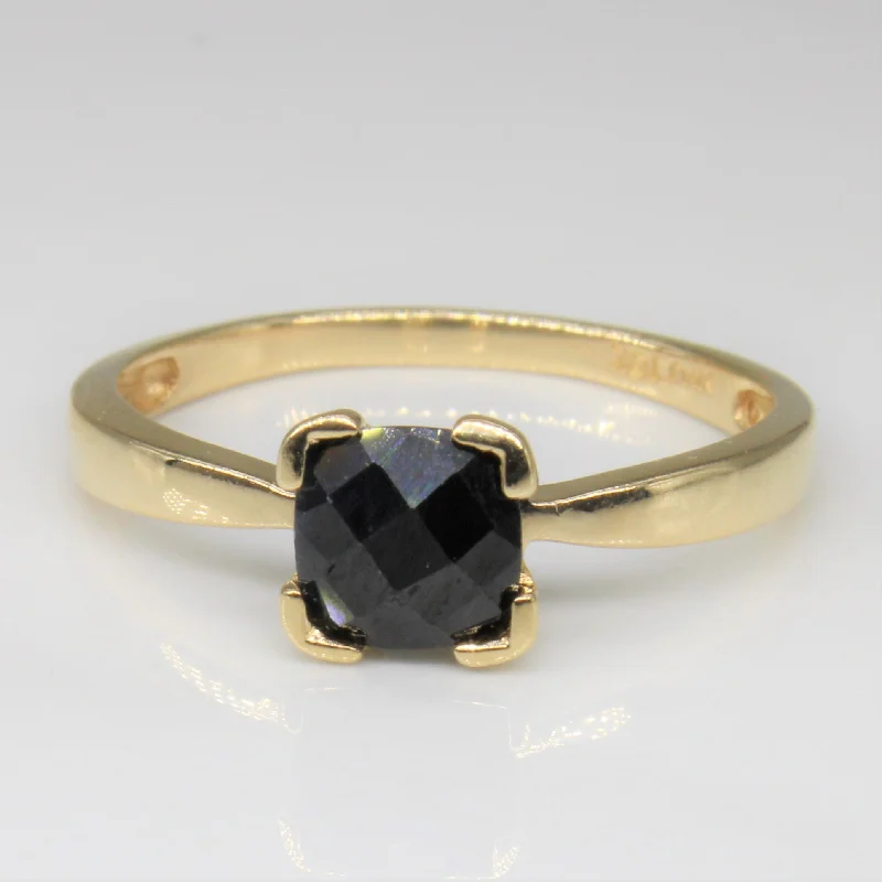 Fashion-Forward Geometric Jewelry For Contemporary Style Cushion Cut Sapphire Ring | 1.00ct | SZ 8.25 |