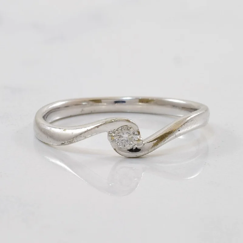 Exclusive Gemstone Jewelry Markdowns – Shop Now Petite Solitaire Diamond Bypass Ring | 0.05ct | SZ 5 |