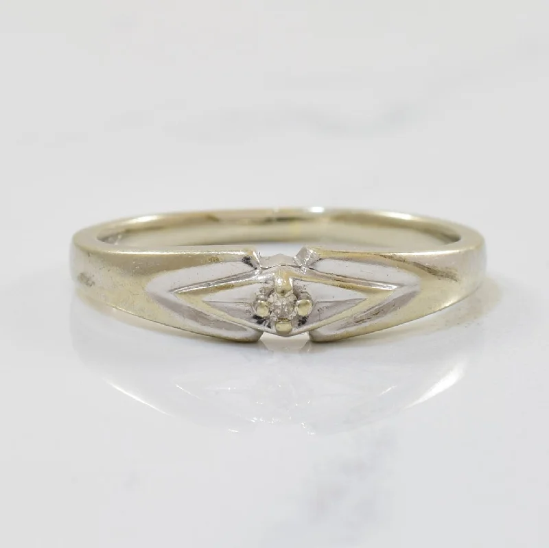 Timeless Elegance Now At Special Discounts Single Diamond Band | 0.01ct | SZ 5.75 |