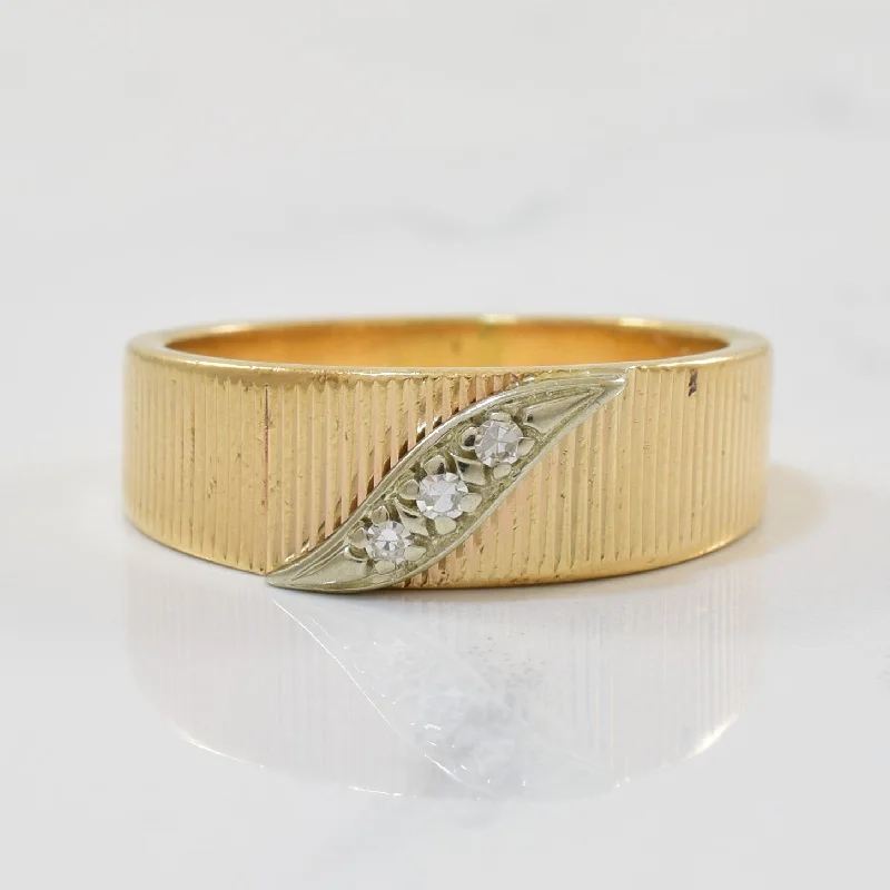 Best Jewelry Deals – Premium Quality At Exclusive Discounts Textured Three Stone Band | 0.04ctw | SZ 7.25 |