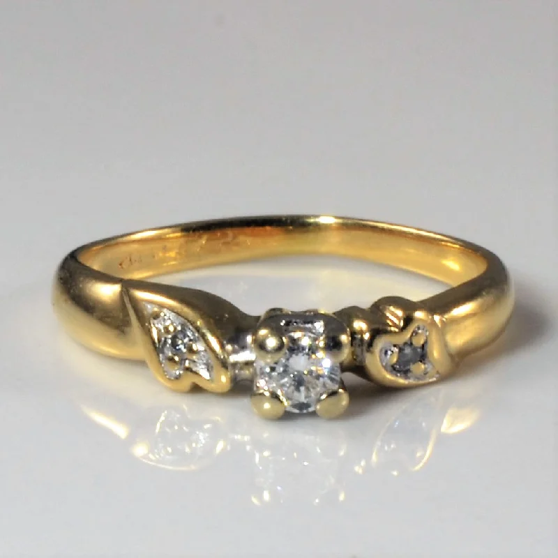 Shop Handcrafted Jewelry At Special Promotional Rates Heart Detailed Diamond Ring | 0.09ctw | SZ 3 |