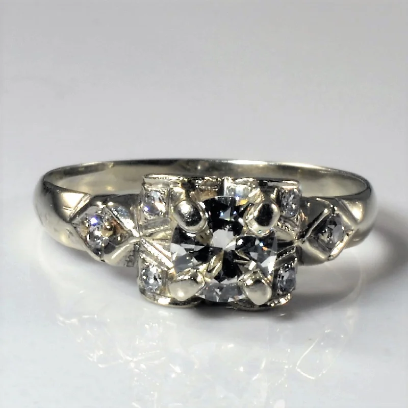 Shop Signature Jewelry Styles At Exclusive Prices 1920s Art Deco Diamond Engagement Ring | 0.57ctw | SZ 6.75 |