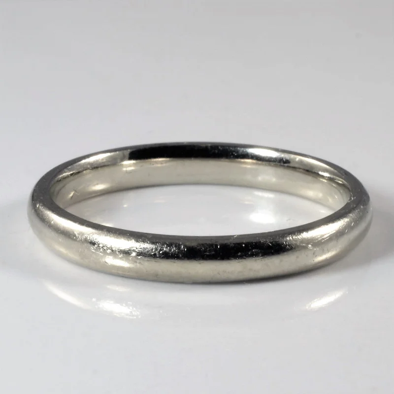 Dainty And Elegant Jewelry Now At Reduced Prices Classic White Gold Band | SZ 11 |