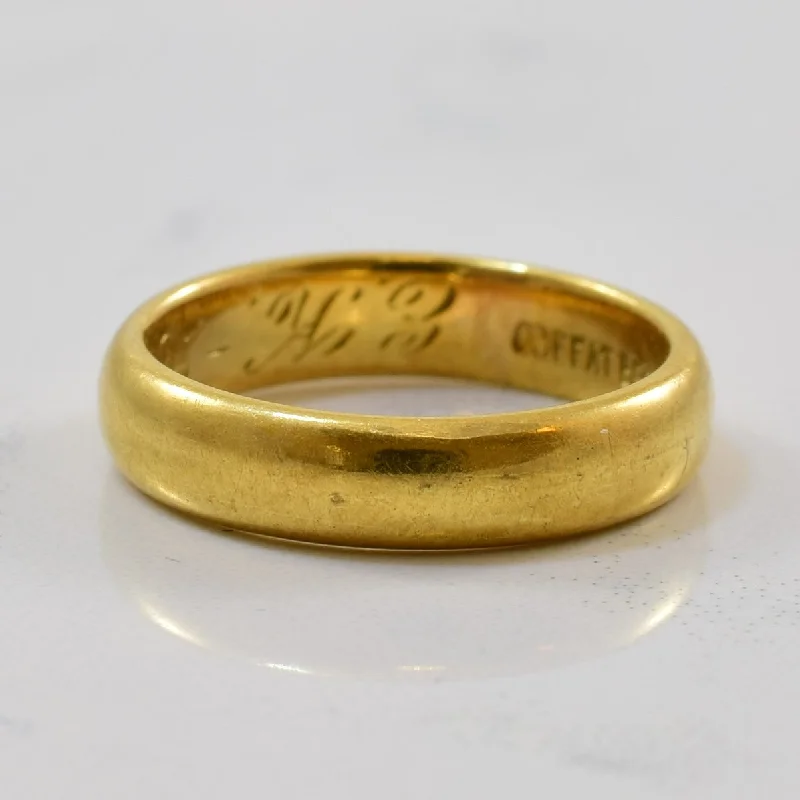 Delicate Crystal Jewelry For Sophisticated Charm Early 1900s Wedding Band | SZ 4 |