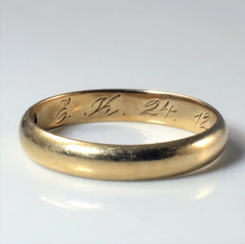 Timeless Jewelry Styles At Wallet-Friendly Prices 1930s German Wedding Band | SZ 9 |