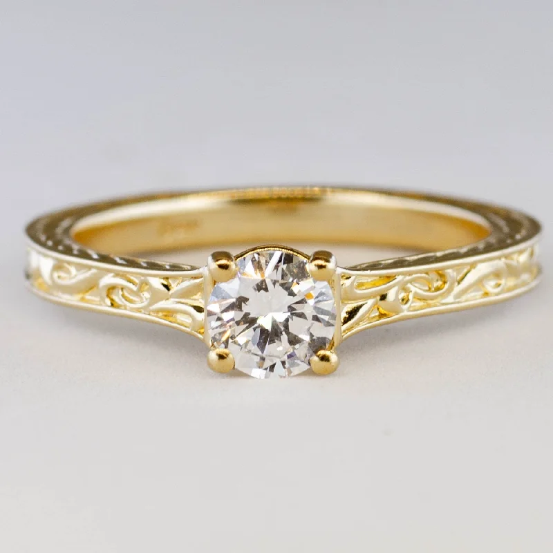 Bestselling Jewelry Now On Sale – Elevate Your Look '100 Ways' Filigree Band Diamond Engagement Ring | 0.50ct | SZ 7 |