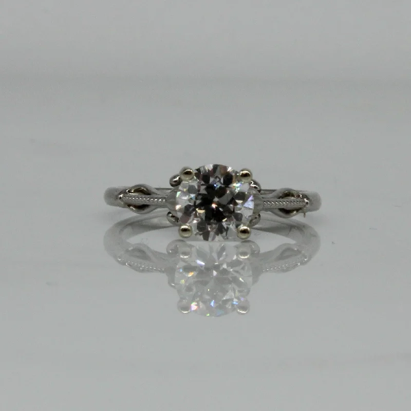 Huge Markdowns On Premium Jewelry Styles Bespoke' Lotus Inspired Engagement Ring | 1.20ct | SZ 7 |