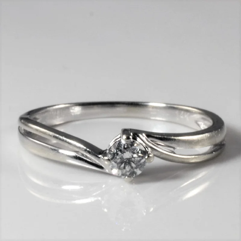 High-End Jewelry, Now More Affordable Than Ever Bypass Solitaire Diamond Ring | 0.15ct | SZ 6.75 |