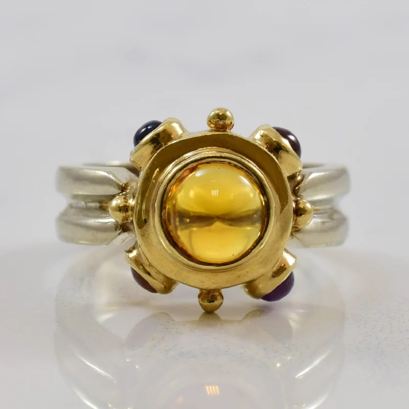 Stunning Jewelry Pieces At The Lowest Prices Ever Multi Gem Cabochon Cocktail Ring | 2.00ctw | SZ 6 |