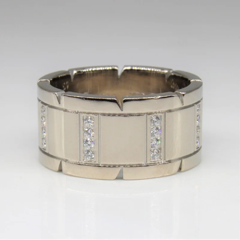 Flash Sale On Elegant Jewelry – Don't Miss Out Cartier' Diamond Tank Francaise Ring | 0.32ctw | SZ 9.25 |
