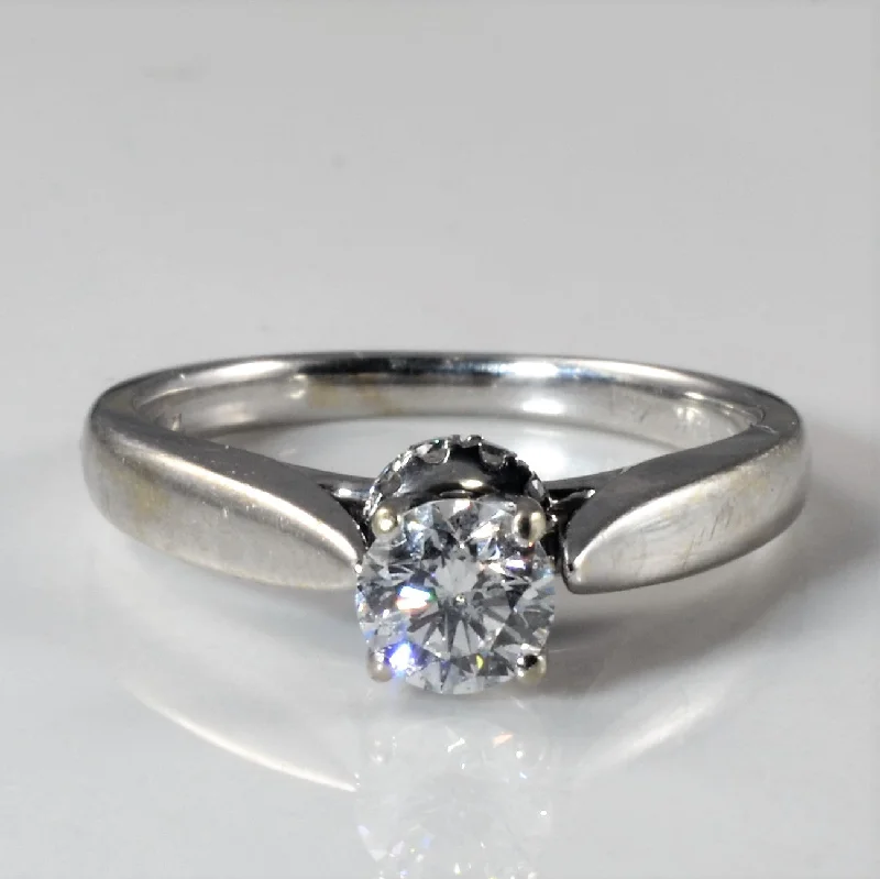 Trending Jewelry Now At Unbeatable Prices Spinning Diamond Detail Engagement Ring | 0.47ctw | SZ 5 |