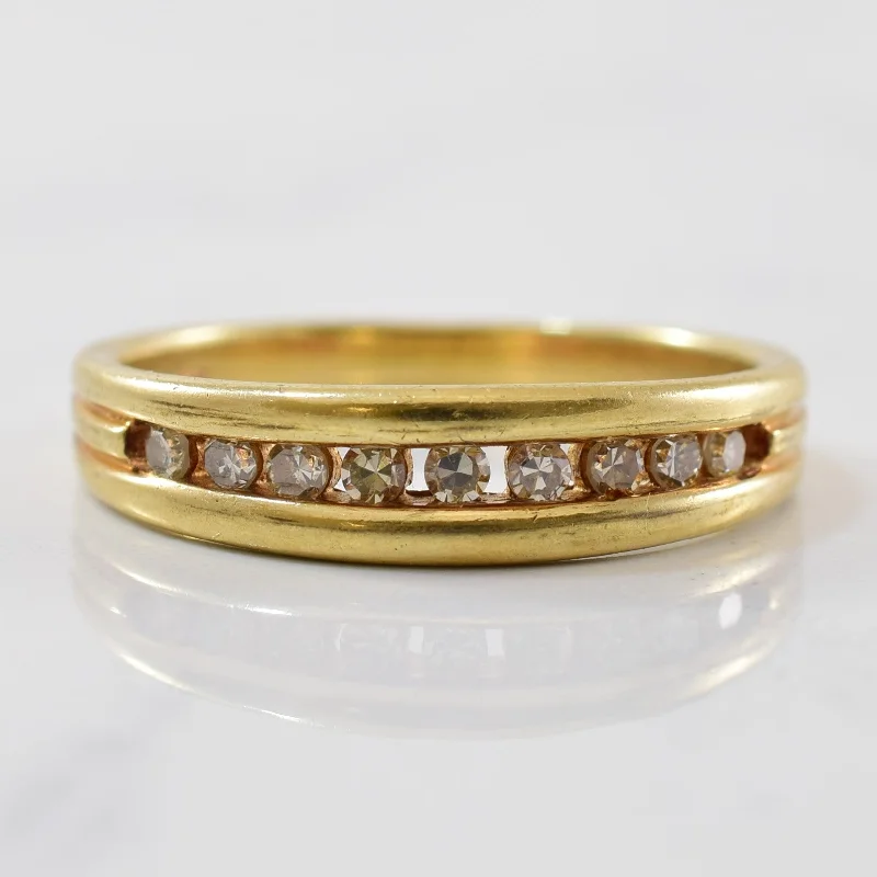 Accessorize For Less – Luxury Jewelry At Affordable Prices Channel Set Champagne Diamond Semi Eternity Band | 0.16ctw | SZ 6.25 |