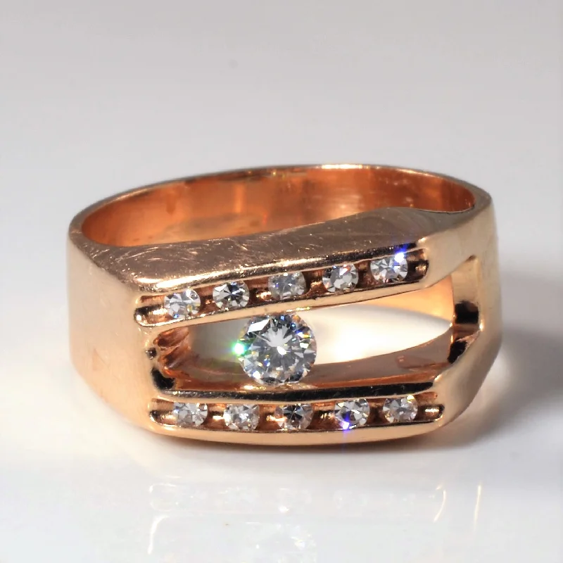 Shop Jewelry That Shines Without The High Price Slanted Channel Diamond Ring | 0.32ctw | SZ 7.5 |