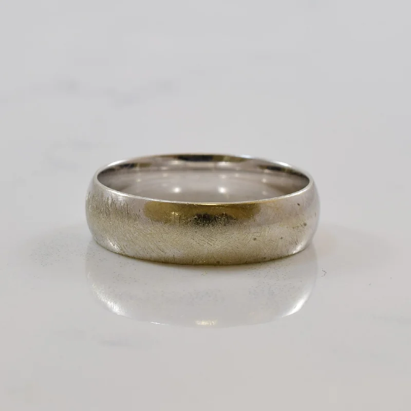 Grab Stylish Jewelry Before The Sale Ends Classic White Gold Band | SZ 10.25 |