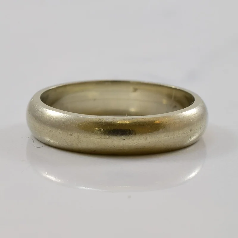 Don't Miss These Dazzling Jewelry Discounts Classic White Gold Band | SZ 5 |