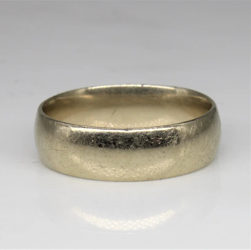 Special Sale On Handcrafted Jewelry – Shop Today Classic White Gold Band | SZ 8.25 |
