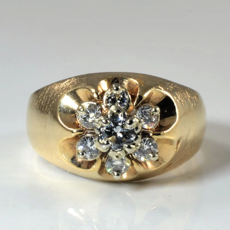 Flash Sale On Stunning Jewelry – Limited Stock Available Domed Diamond Cluster Ring | 0.72ctw | SZ 10.5 |