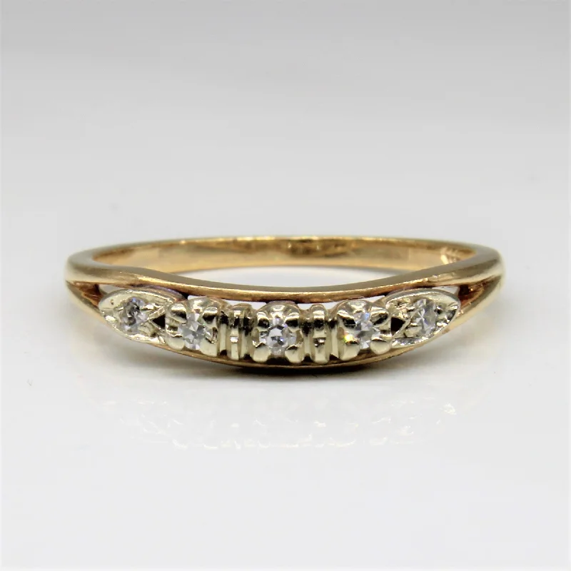 The Ultimate Jewelry Sale – Exclusive Styles At Great Prices Retro Split Shank Diamond Contour Band | 0.05ctw | SZ 5 |