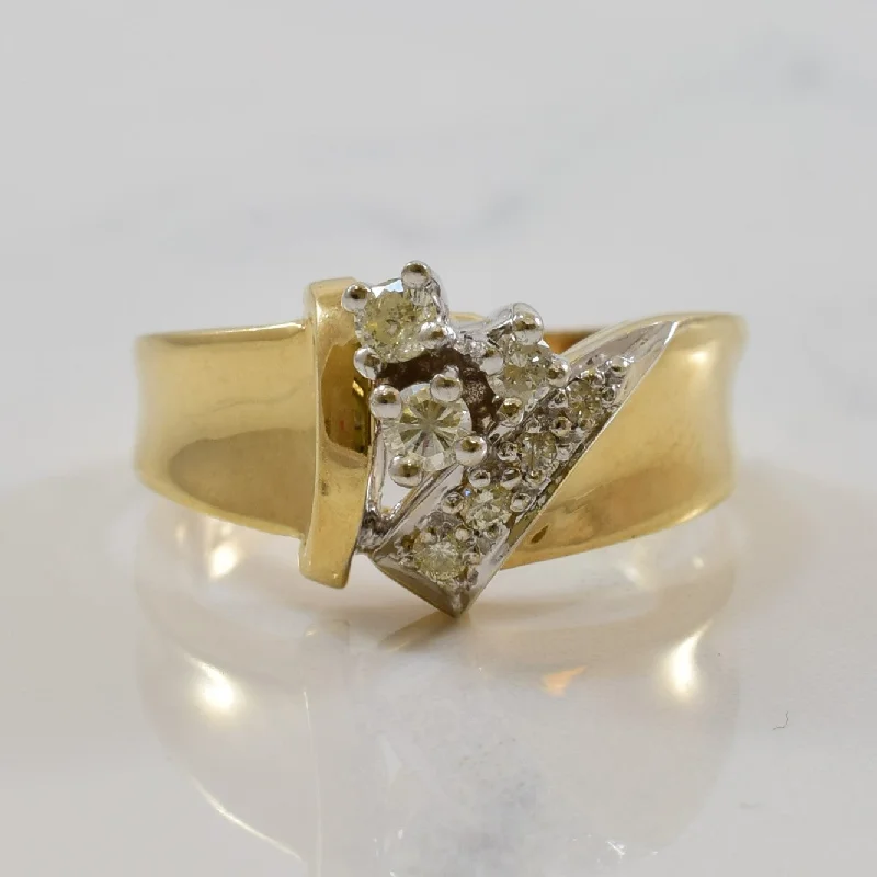 Jewelry Sale Alert – Shop Timeless Elegance Today Diamond Three Stone Bypass Ring | 0.17ctw | SZ 6.25 |