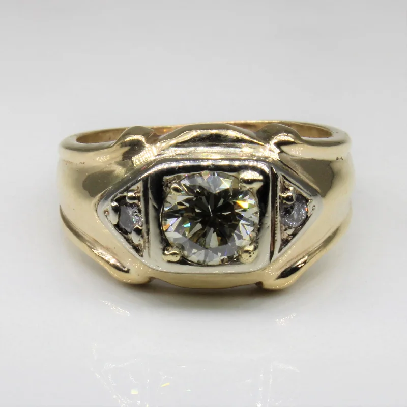 Last Chance To Shop High-End Jewelry At Markdown Prices Three Stone Round Brilliant Diamond Ring | 1.14ctw | SZ 8.5 |
