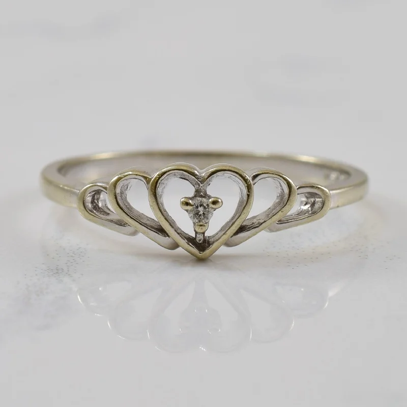 Flash Deals On Fine Jewelry – Shop Before It's Gone Diamond Heart Promise Ring | 0.01ct | SZ 6 |