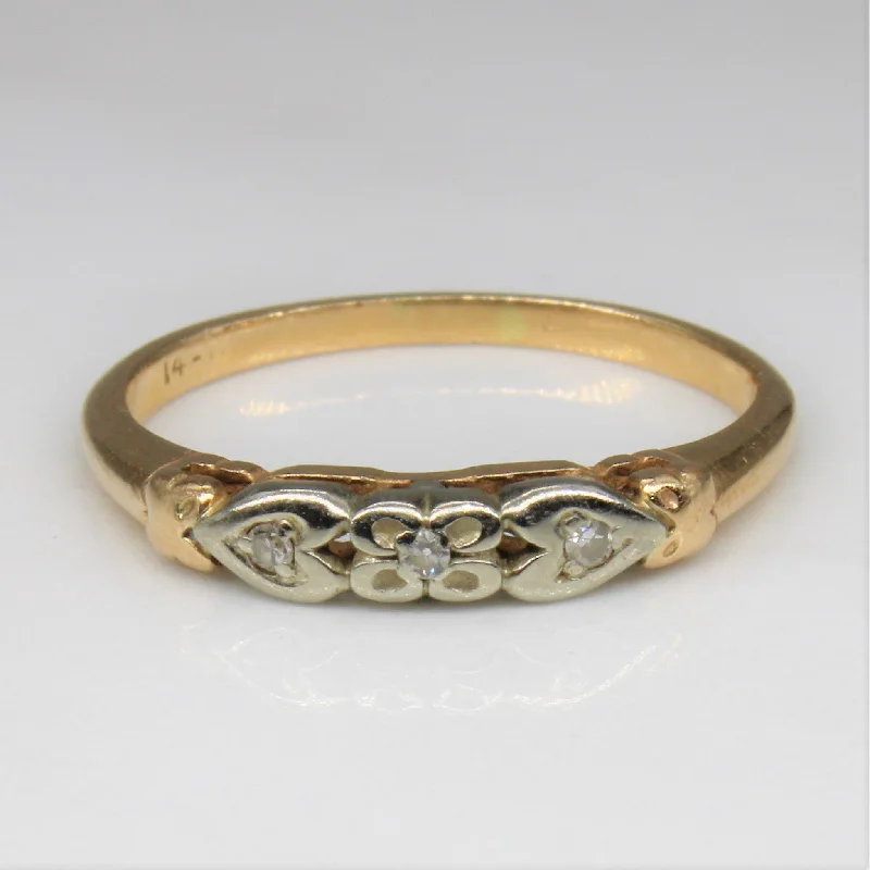 Exclusive Jewelry Sale – Sparkle For Less 1940s Diamond Wedding Band | 0.015ctw | SZ 5.25 |