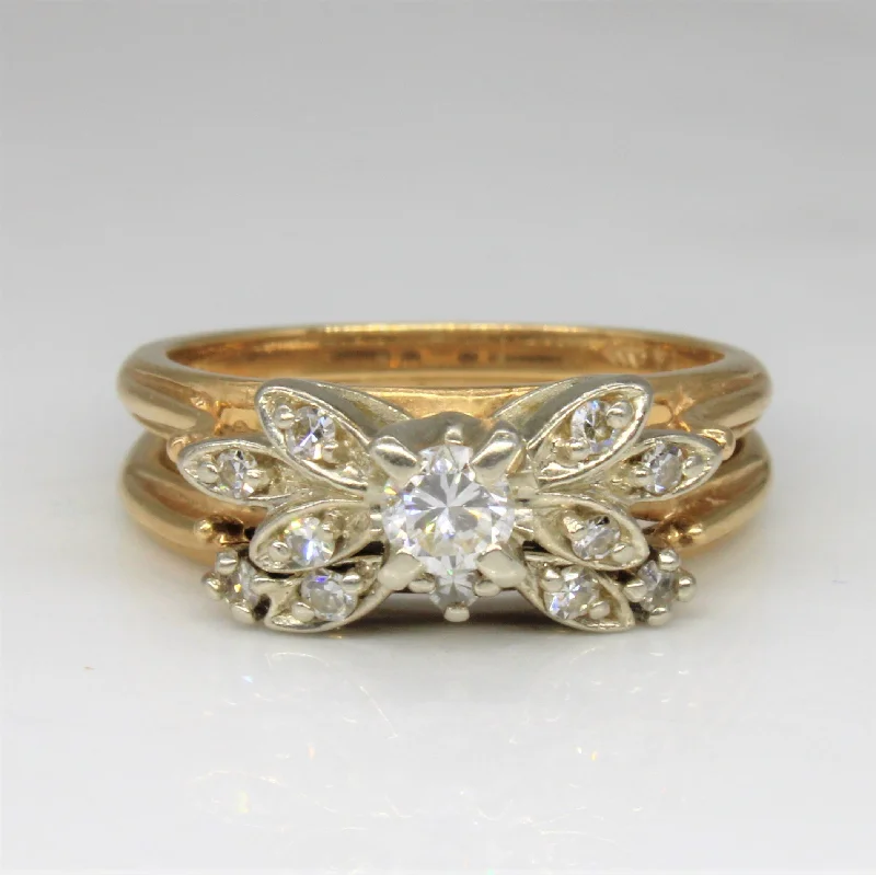 Shop Fine Jewelry With Amazing Deals Retro Diamond Wedding Set | 0.29ctw | SZ 6 |