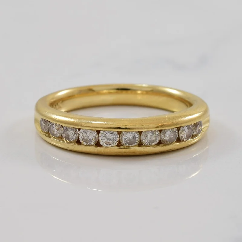 Huge Savings On Timeless Jewelry Collections Diamond Channel Semi Eternity Band | 0.40ctw | SZ 6.25 |