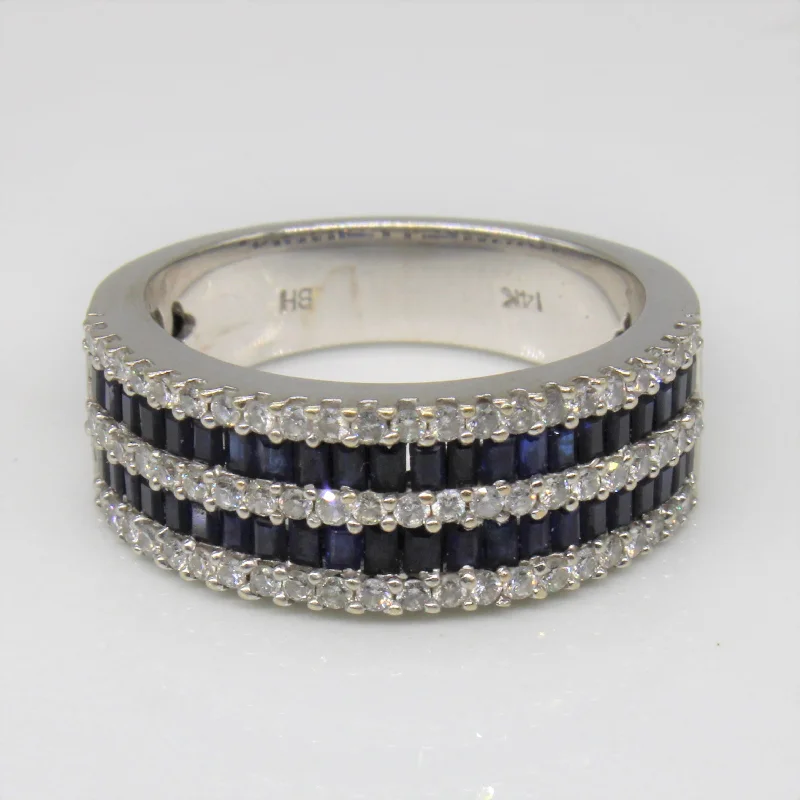 Luxury Jewelry Without The Luxury Price Tag Effy' Sapphire & Diamond Band | 0.66ctw, 0.33ctw | SZ 7 |