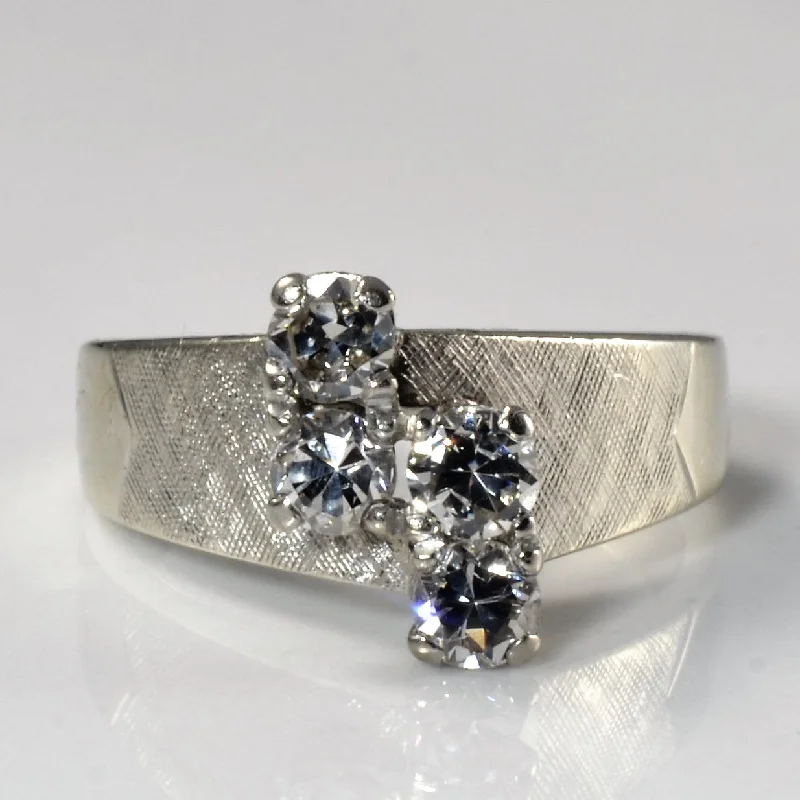 Premium Jewelry Now Available At Special Discounts Brushed Four Stone Old European Ring | 0.56ctw | SZ 5.5 |