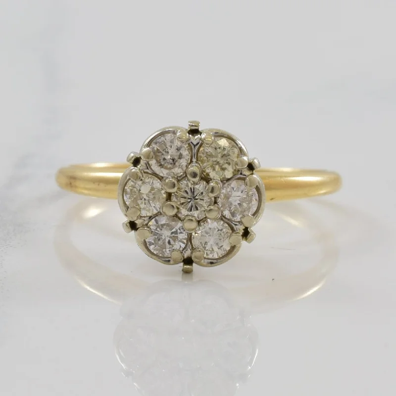 Shop Dazzling Jewelry With Special Promotional Discounts High Set Diamond Cluster Ring | 0.42ctw | SZ 6.25 |