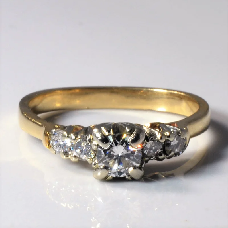 Save On Luxury Jewelry Pieces – Limited-Time Offers High Set Five Stone Diamond Ring | 0.51ctw | SZ 6.75 |