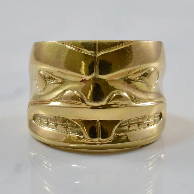 Affordable Luxury Jewelry For Every Occasion Indigenous Beaver Art Ring | SZ 8.25 |