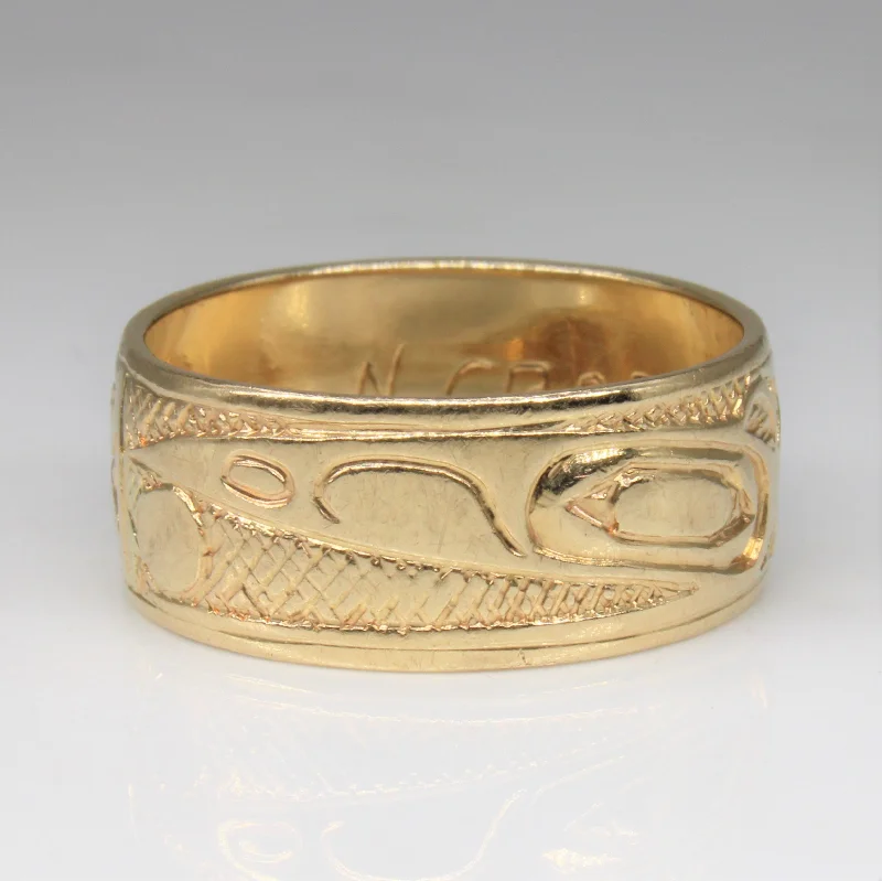 Best-Selling Jewelry Styles Now At Exclusive Discounts Indigenous Raven Art Ring | SZ 10.75 |