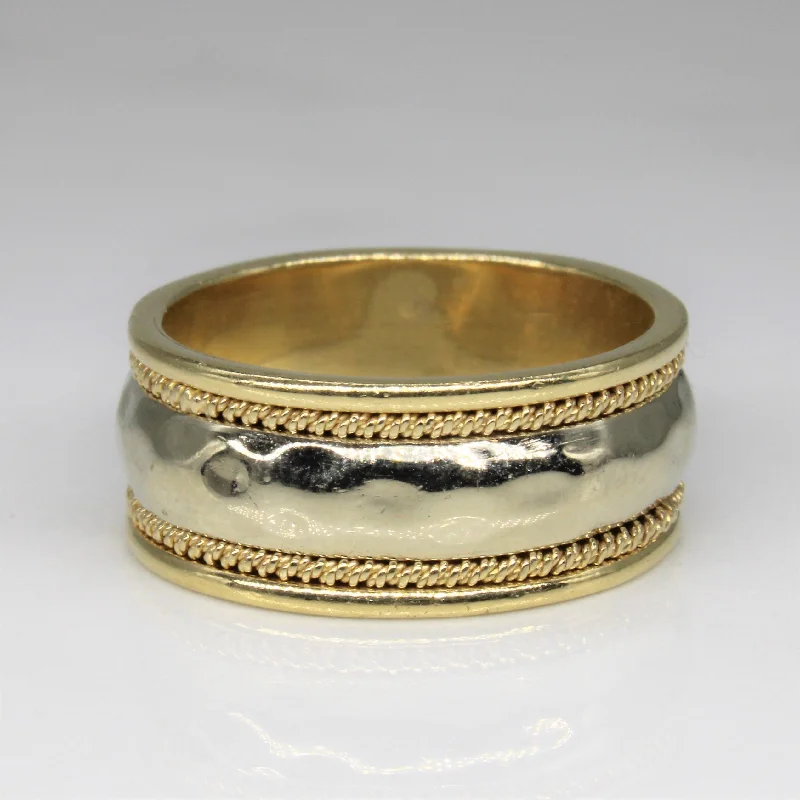Dazzle With Discounts – Shop Jewelry On Sale Rope Detailed Wide Band | SZ 8.25 |