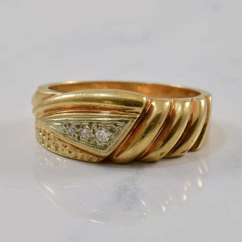 Affordable Luxury Jewelry For Every Occasion Unique Twisted Diamond Ring | 0.04ctw | SZ 10 |