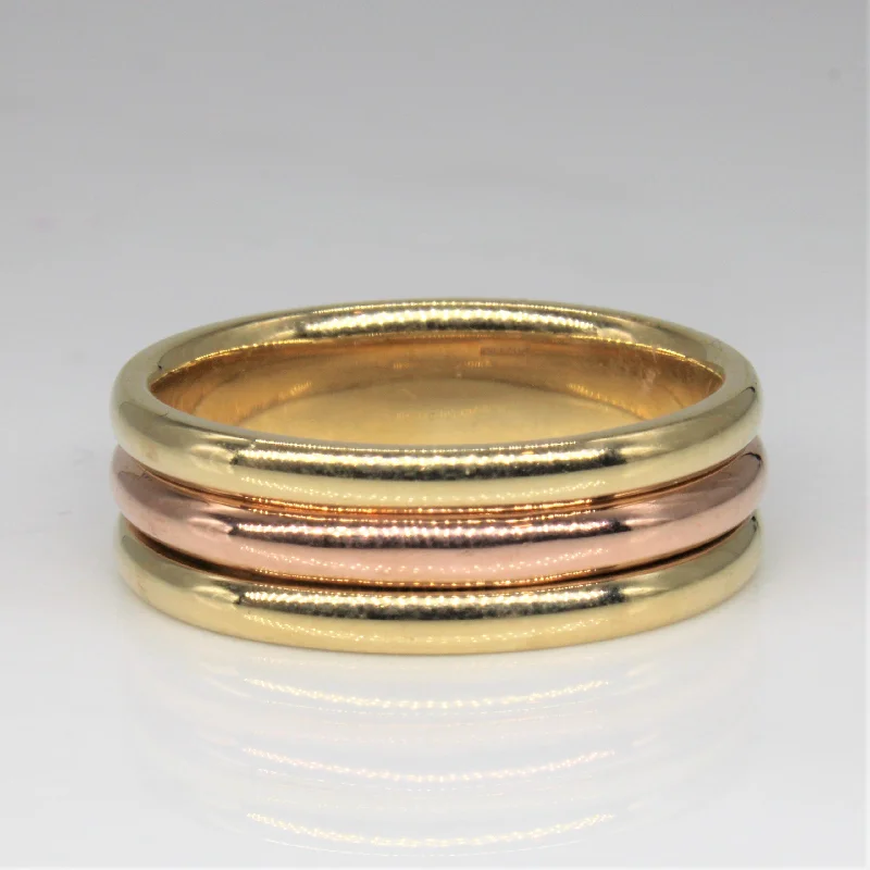 The Perfect Jewelry Piece At The Perfect Price Rose & Yellow Gold Wire Band | SZ 11 |